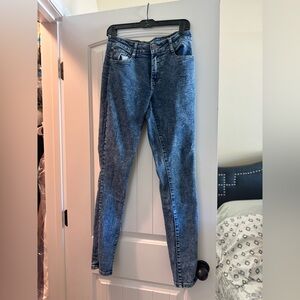 BOB acid washed stretch denim skinny jeans